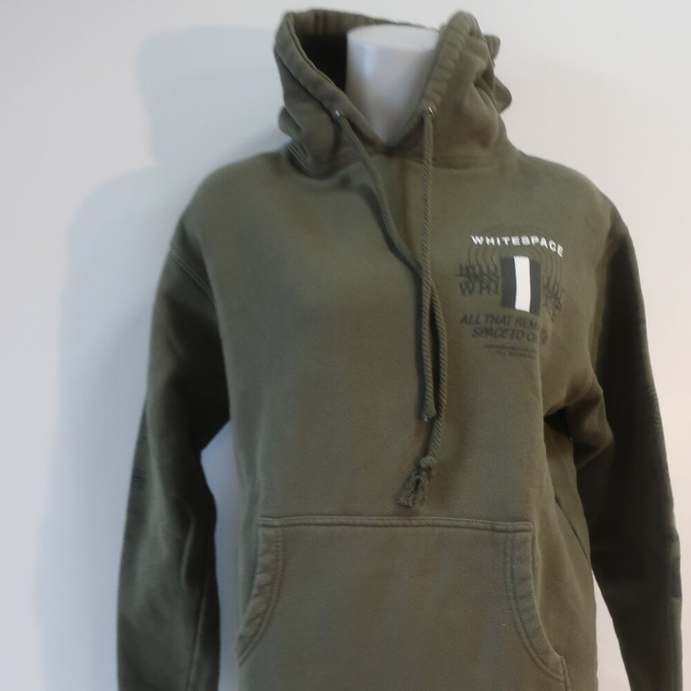 Mens Whitespace by Shaun White Army Green Black (Item-28) Hoodie Sweatshirt S